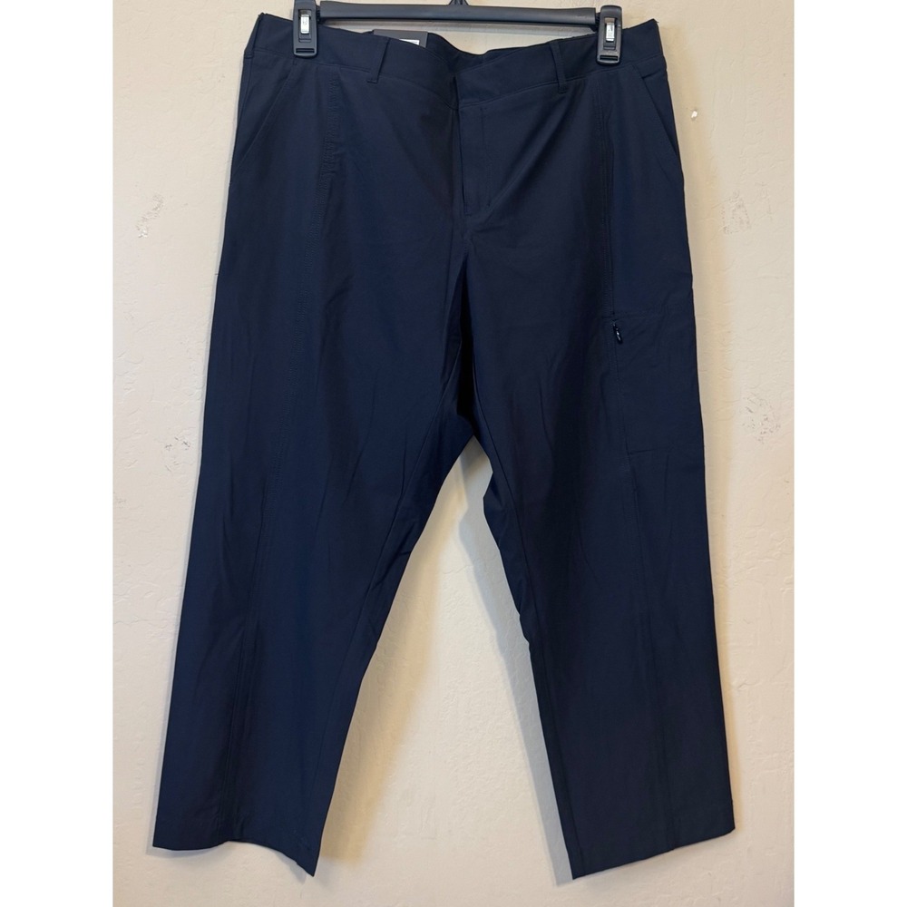 Kirkland Signature Travel Pants Women 16 Black Utility Stretch Hiking NEW